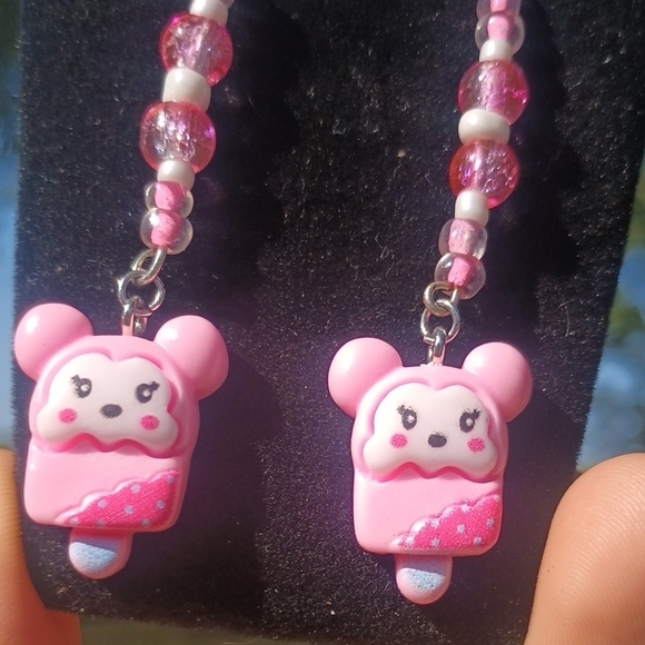 Pink Bear Earrings - Picture 5 of 5